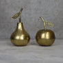 Vintage Brass Apple & Pear Trinket Boxes 22-F