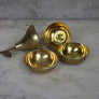 Vintage Brass Apple & Pear Trinket Boxes 22-F