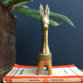 Mid Century Brass Donkey Ornament