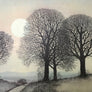 1960s Framed 'Trees' Picture
