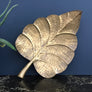 *Large* Vintage Heavy Brass Leaf Dish/Plate