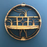 Boho Rattan Wall Planter with Shelf