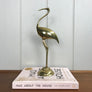 Mid Century Brass Crane #A1
