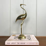 Mid Century Brass Crane #A1