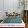 Petite Pair of Vintage Brass Camels