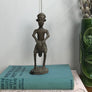 Vintage Teak Carved African 'Drummer' Figure