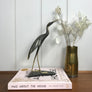 Mid Century Horn Carved Stork/Crane