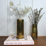 Vintage Brass Trench Art Shell Vase #A1