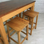 Vintage School laboratory table & 6 stools