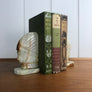 Mid Century Natural Onyx 'Native American Indian' Bookends