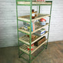 Industrial factory shoe rack/trolley - green