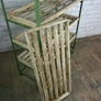 Industrial factory shoe rack/trolley - green