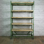 Industrial factory shoe rack/trolley - green