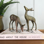 MEDIUM Vintage Brass Pair of Deer #agedbrass