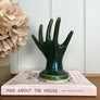 Mid Century Ceramic Green Hand Ornament