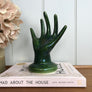 Mid Century Ceramic Green Hand Ornament