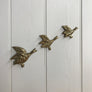 Trio of Brass Mid Century Flying Ducks #Small