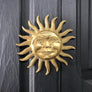 Vintage Brass Sun Wall Plaque