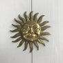 Vintage Brass Sun Wall Plaque