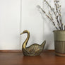 Vintage Brass Swan Planter #A1 - Medium