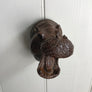 Mid Century Carved Hippo Head/Wall Plaque #2