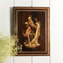 Vintage Marquetry 'Parrots' Picture