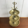 Mid Century Brass Pineapple 3 Tier Serving Tray