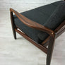 Vintage Afromosia framed three seater sofa