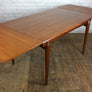 Vintage Extending Dining Table & Six Reupholstered Dining Chairs