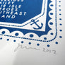 'Viking' screenprint by James Brown