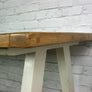 Reclaimed A-frame rustic trestle table - 190 x 90cm (white)
