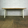 Reclaimed A-frame rustic trestle table - 190 x 90cm (white)