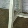 Reclaimed A-frame rustic trestle table - 190 x 90cm (white)