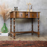 antique_oak_serpentine_side_console_table