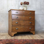 antique_vintage_rustic_oak_chest_of_drawers