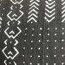 Black Mud Cloth Cushion Cover - 50cm x 50cm - Print #3