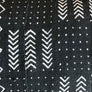 Black Mud Cloth Cushion Cover - 60cm x 40cm - Print #4