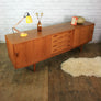 Large Clausen & Son Danish Teak Sideboard / Media Cabinet