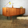 Large Clausen & Son Danish Teak Sideboard / Media Cabinet