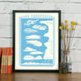 'Clouds' screenprint by James Brown
