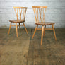 X3 Vintage Mid Century Ercol Candlestick Chiltern Chairs