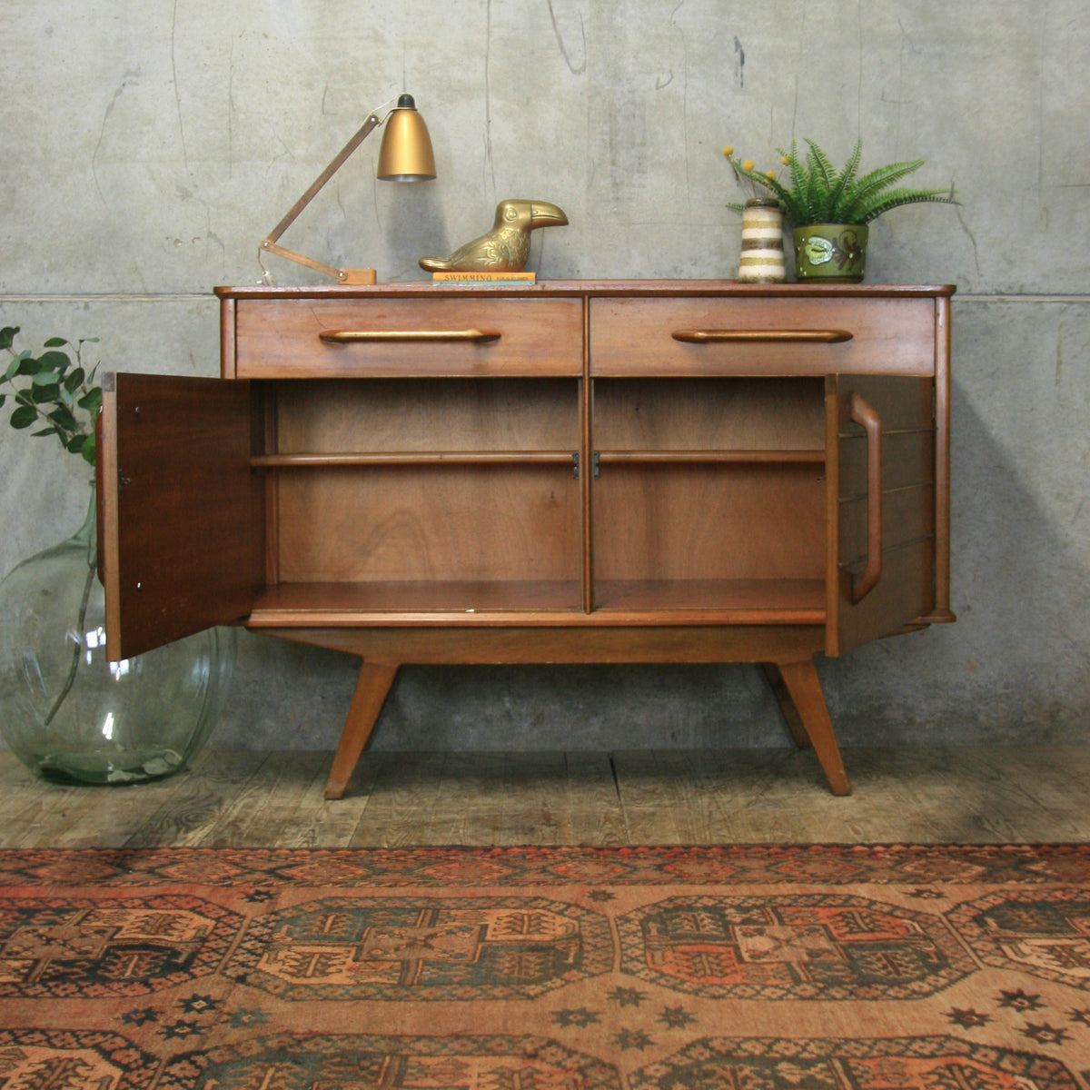 Mid Century EGomme Redford Sideboard 0906 Mustard Vintage