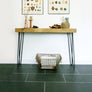 'The Hairpin' Rustic Console Table - YELLOW LEGS