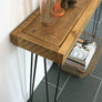 'The Hairpin' Rustic Console Table - YELLOW LEGS
