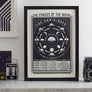 'The Phases of The Moon' screenprint by James Brown