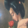 john_gilroy_oriental_lady_vintage_mid_century_picture