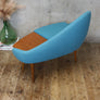 Mid Century Chippy Heath Curved Upholstered Telephone Seat - 2705i