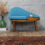 Mid Century Chippy Heath Curved Upholstered Telephone Seat - 2705i