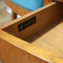 Mid Century Chippy Heath Curved Upholstered Telephone Seat - 2705i