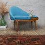 Mid Century Chippy Heath Curved Upholstered Telephone Seat - 2705i